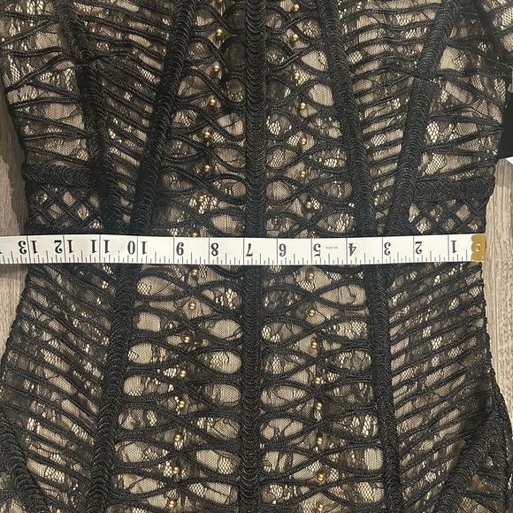 GUESS Black and Gold Geometric Dress - Picture 7 of 10